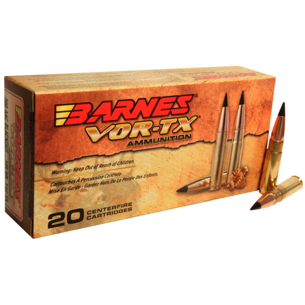 Vor-tx Rifle Ammunition - 300 Blackout, 120 Gr, Tac-tx Bt, 2100 Fps, 20-bx