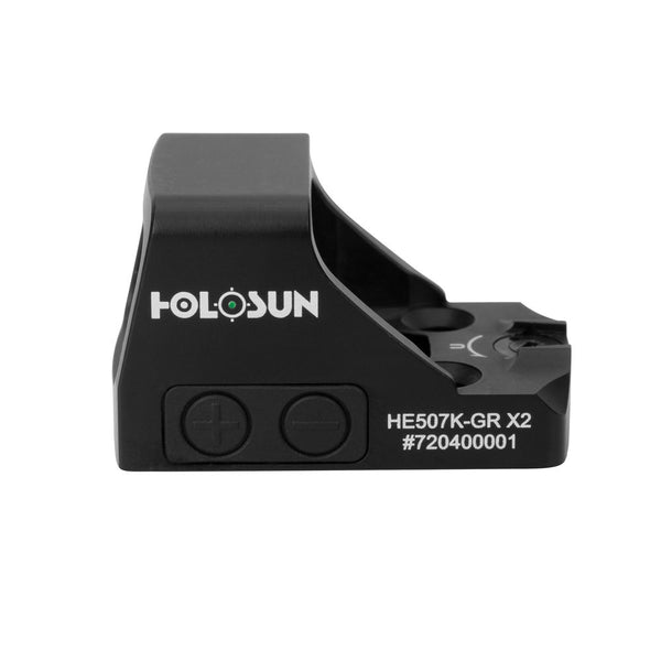 Open Reflex Sight - Black, Green Dot, 2 Moa Dot & 32 Moa Circle, Aluminum