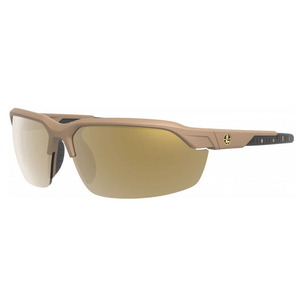 Tracer Safety Glasses - Shadow Tan Frame, Bronze Mirror Lens