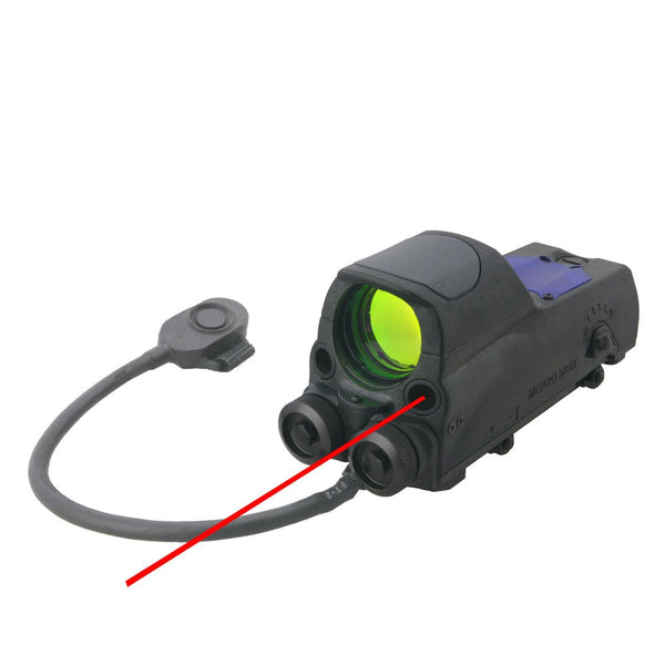 Multi-purpose Reflex Sight With Two Laser Pointers - 2.2 Moa Red Dot Reticle, Ir Laser
