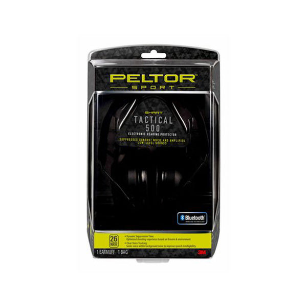 Peltor Sport Tactical 500 Electronic Hearing Protector, 1-pack