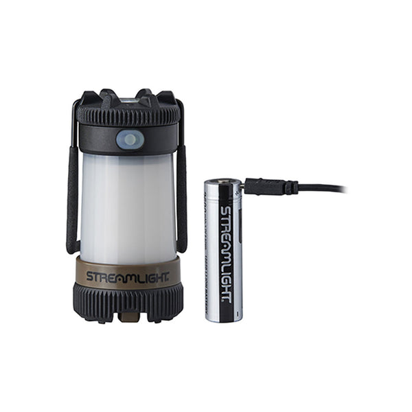 Siege® X Usb Rechargeable Lantern - Coyote Brown - 18650 Usb Battery & Usb Cord