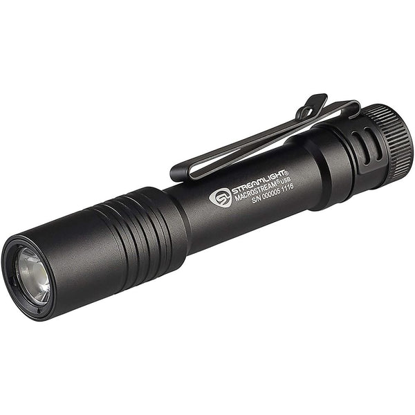 Macrostream Usb Everyday Carry Flashlight - Black, 500 Lumens, 2 Modes